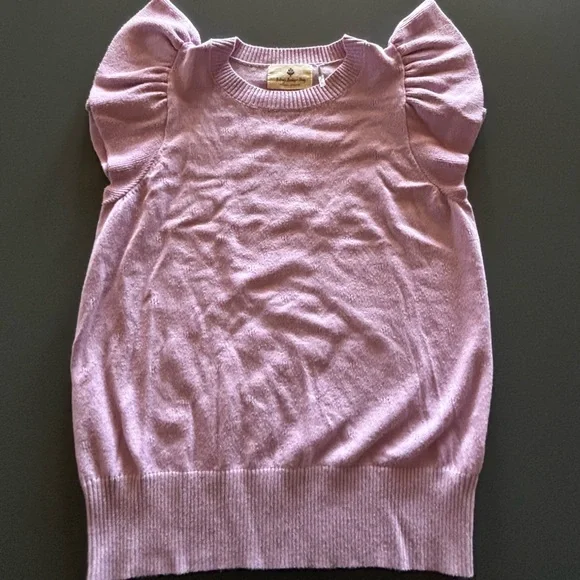 Lavender Puff Sleeve Top - Picture 2 of 2